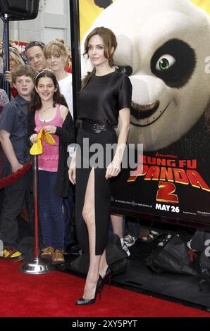 Angelina Jolie bei der Premiere von „Kung Fu Panda 2“ in Los Angeles am 22. Mai 2011 im Grauman's Chinese Theater in Hollywood, USA Stockfoto