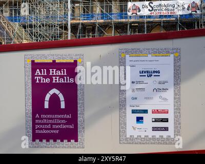 All Hail The Halls Redevelopment Project, The Halls, Norwich, Norfolk, East Anglia, England, Großbritannien, GB. Stockfoto