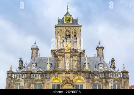 Delft, Niederlande Stadhuis oder Rathaus am Marktplatz in der holländischen Stadt Stockfoto