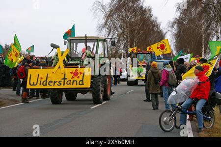 Anti-Nuklear-Protestaktion, Dannenberg, Gorleben, November 2011 Stockfoto