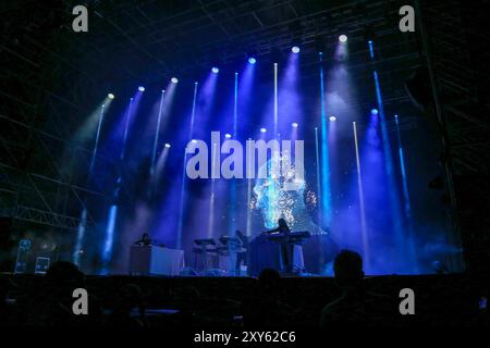 Tangerine Dream tritt live beim HEUTIGEN Festival 2024 am 27. August 2024 in Turin auf. Stockfoto