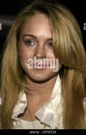 Lindsay Lohan bei der Pioneer Electronics Automotive Navigation Systems Launch Party, die am 21. April 2005 in der Montmartre Lounge in Hollywood, USA, stattfand Stockfoto