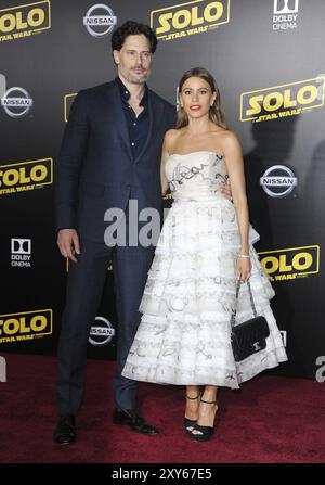 Sofia Vergara und Joe Manganiello auf der Premiere von Disney Pictures und Lucasfilms „Solo: A Star Wars Story“ im El Capitan Theatre in Holly Stockfoto