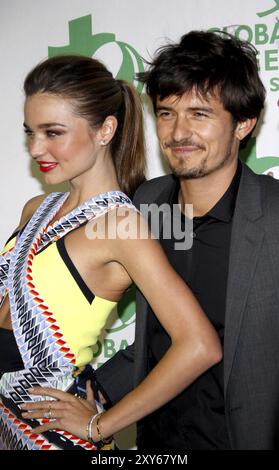 Orlando Bloom und Miranda Kerr bei der 10. Jährlichen Pre-Oscar Party der Global Green USA, die am 20. Februar 2013 im Avalon in Los Angeles stattfand Stockfoto