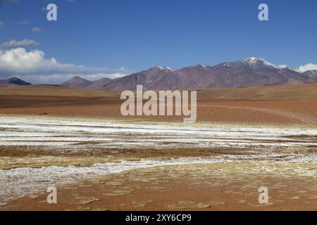 Bergpanorama in der Atacama-Wüste in Chile bei San Pedro de Atacama Stockfoto