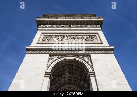 Blick auf den Triumphbogen in Paris, Frankreich, Europa Stockfoto