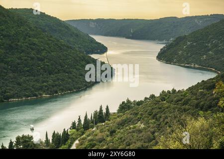 Canal de Lim, Limski Kanal, Halbinsel Istrien, Croacia, Europa Stockfoto