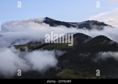 Karpaten nach Regen, Ukraine, Europa Stockfoto