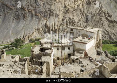 Typisches Haus in Ladakh, Indien, Asien Stockfoto