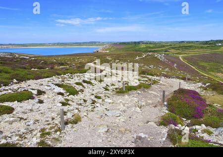 Küste bei Pointe de Dinan in der Bretagne, Küste an Pointe de Dinan in der Bretagne, Frankreich, Europa Stockfoto