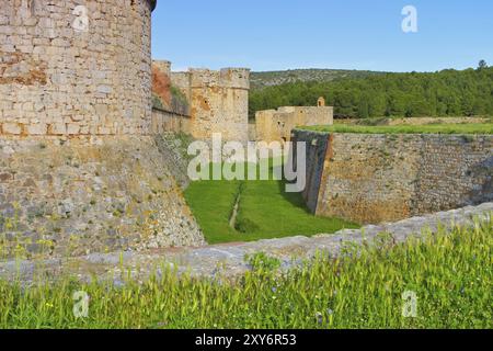 Fort von Salses in Südfrankreich, altes Fort de Salses in Südfrankreich Stockfoto