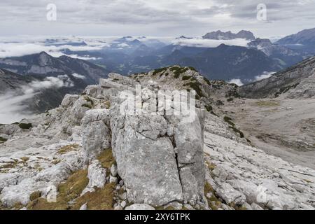 Bergwandern in Österreich, Loferer Steinberge Stockfoto