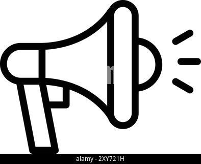 Megaphon-Vektor-Symbol Design-Illustration Stock Vektor