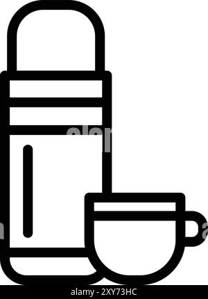 Illustration Des Thermosvektorsymbols Stock Vektor