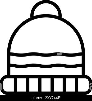 Beanie Vektor Symbol Design Illustration Stock Vektor