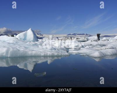 Der Gletschersee Joekulsarlon in Island Stockfoto