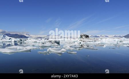 Der Gletschersee Joekulsarlon in Island Stockfoto