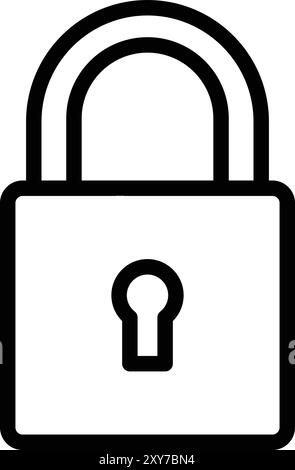 Illustration Des Symbols Für Gesperrte Vektoren Stock Vektor