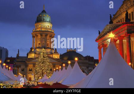 Berliner Weihnachtsmarkt Gendarmenmarkt, Berliner weihnachtsmarkt Gendarmenmarkt 19 Stockfoto