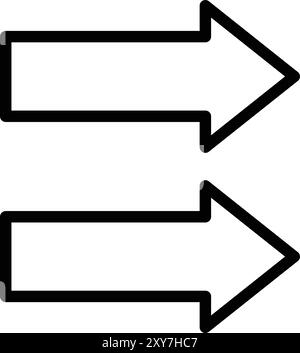 Doppelpfeil Vektorsymbol Design-Illustration Stock Vektor