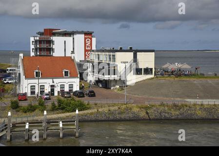 Den Helder, Niederlande. August 2022. Die Fähre und der Fährhafen von den Helder Stockfoto