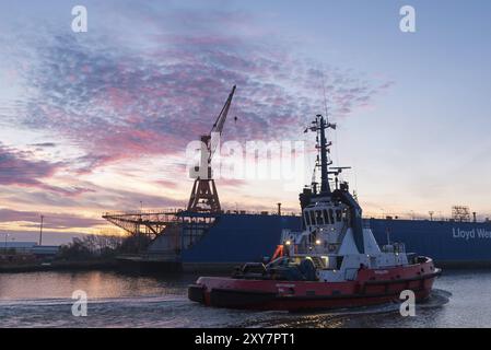 Lloyd Werft Dock III Stockfoto