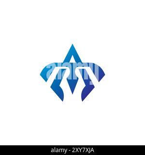 Letter AM-Logo. MA-Symbol Vektor Stock Vektor