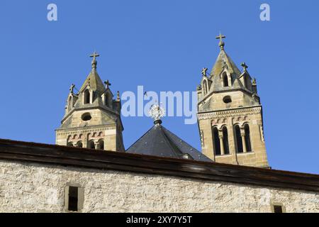 Die Kirche St. Nikolaus auf Schloss Comburg bei Schwäbisch Hall Stockfoto