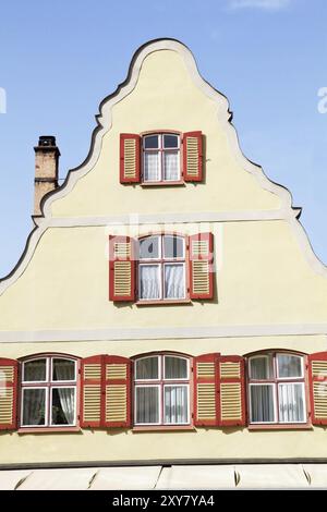 Alte Hausfassaden in Dinkelsbüehl? Franken Stockfoto