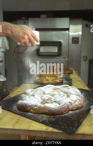 Forn de Can Salem, ensaimada Stockfoto