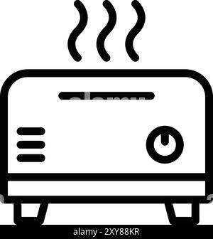 Toaster Vektor Symbol Design Illustration Stock Vektor