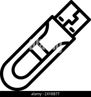 Design-Illustration Des Usb-Vektor-Symbols Stock Vektor