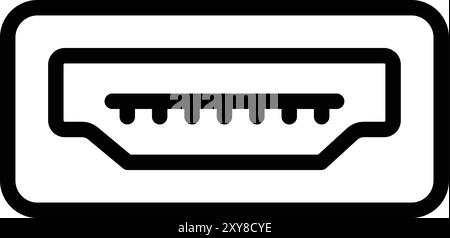 Design-Illustration Des Usb-Port-Vektorsymbols Stock Vektor