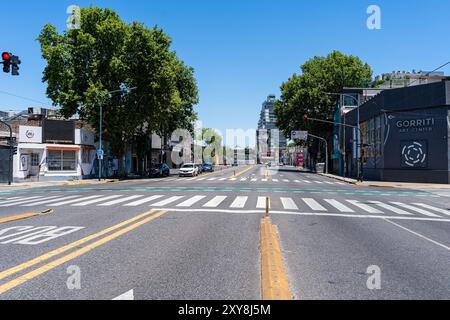 Buenos Aires, Argentinien - 08 08 2024: Blick auf die Straßen, Straßen und Autobahnen von Buenos Aires Argentinien Stockfoto