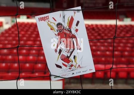 Nottingham, Großbritannien. August 2024. Heutiges Spieltagsprogramm während des Carabao Cup Matches Nottingham Forest vs Newcastle United in City Ground, Nottingham, Vereinigtes Königreich, 28. August 2024 (Foto: Alfie Cosgrove/News Images) in Nottingham, Vereinigtes Königreich am 28. August 2024. (Foto: Alfie Cosgrove/News Images/SIPA USA) Credit: SIPA USA/Alamy Live News Stockfoto