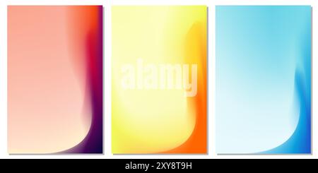 Verlaufshintergrundsatz einfache moderne Bildschirm- oder Präsentationsdesign Vektorillustration Stock Vektor