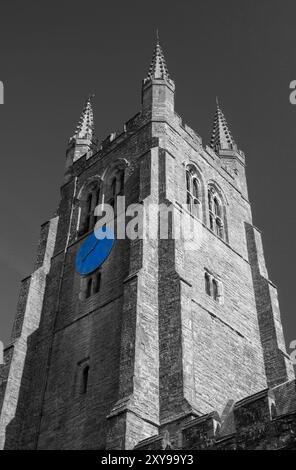 Großbritannien, England, Kent, Tenterden, St. Mildred's Anglican Church (Turmdetails) Stockfoto