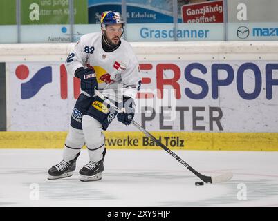 Chris DeSousa (EHC Red Bull Muenchen, #82). GER, EHC Red Bull München gegen HC Dynamo Pardubice, Eishockey, Testspiel, Preseason, 28.08.2024. Foto: Eibner-Pressefoto/Heike Feiner Stockfoto