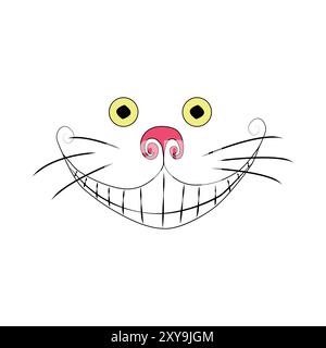 Set von Alice im Wunderland-Muster: Kaninchen, Cheshire-Katze, Flamingo, Karten, Hut, Schlüssel Tasse Pilze Uhr und Rosen Stock Vektor