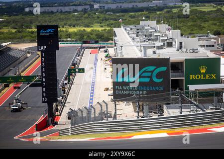 Austin, Etats Unis. August 2024. Illustration, Track während des Lone Star Star Le Mans 2024, 6. Runde der FIA Langstrecken-Weltmeisterschaft 2024, vom 30. August bis 1. September 2024 auf dem Circuit of the Americas in Austin, Texas, USA - Foto Julien Delfosse/DPPI Credit: DPPI Media/Alamy Live News Stockfoto