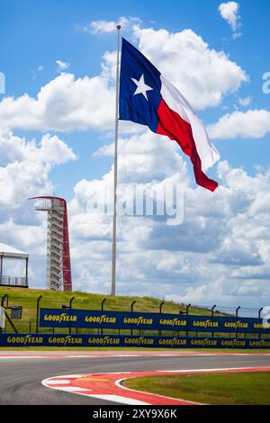 Austin, Etats Unis. August 2024. Illustration, Track während des Lone Star Star Le Mans 2024, 6. Runde der FIA Langstrecken-Weltmeisterschaft 2024, vom 30. August bis 1. September 2024 auf dem Circuit of the Americas in Austin, Texas, USA - Foto Julien Delfosse/DPPI Credit: DPPI Media/Alamy Live News Stockfoto