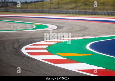 Austin, Etats Unis. August 2024. Illustration, Track während des Lone Star Star Le Mans 2024, 6. Runde der FIA Langstrecken-Weltmeisterschaft 2024, vom 30. August bis 1. September 2024 auf dem Circuit of the Americas in Austin, Texas, USA - Foto Julien Delfosse/DPPI Credit: DPPI Media/Alamy Live News Stockfoto