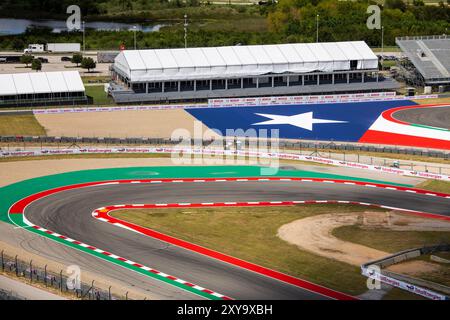 Austin, Etats Unis. August 2024. Illustration, Track während des Lone Star Star Le Mans 2024, 6. Runde der FIA Langstrecken-Weltmeisterschaft 2024, vom 30. August bis 1. September 2024 auf dem Circuit of the Americas in Austin, Texas, USA - Foto Julien Delfosse/DPPI Credit: DPPI Media/Alamy Live News Stockfoto