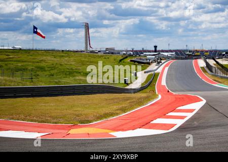 Austin, Etats Unis. August 2024. Illustration, Track während des Lone Star Star Le Mans 2024, 6. Runde der FIA Langstrecken-Weltmeisterschaft 2024, vom 30. August bis 1. September 2024 auf dem Circuit of the Americas in Austin, Texas, USA - Foto Julien Delfosse/DPPI Credit: DPPI Media/Alamy Live News Stockfoto