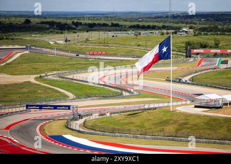 Austin, Etats Unis. August 2024. Illustration, Track während des Lone Star Star Le Mans 2024, 6. Runde der FIA Langstrecken-Weltmeisterschaft 2024, vom 30. August bis 1. September 2024 auf dem Circuit of the Americas in Austin, Texas, USA - Foto Julien Delfosse/DPPI Credit: DPPI Media/Alamy Live News Stockfoto