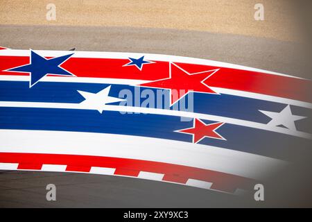 Austin, Etats Unis. August 2024. Illustration, Track während des Lone Star Star Le Mans 2024, 6. Runde der FIA Langstrecken-Weltmeisterschaft 2024, vom 30. August bis 1. September 2024 auf dem Circuit of the Americas in Austin, Texas, USA - Foto Julien Delfosse/DPPI Credit: DPPI Media/Alamy Live News Stockfoto
