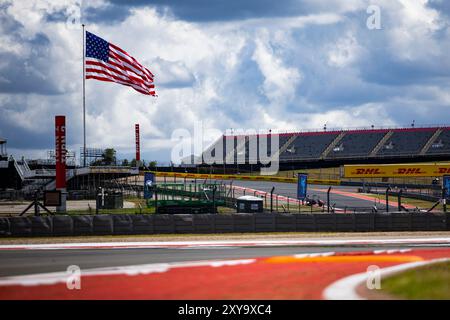 Austin, Etats Unis. August 2024. Illustration, Track während des Lone Star Star Le Mans 2024, 6. Runde der FIA Langstrecken-Weltmeisterschaft 2024, vom 30. August bis 1. September 2024 auf dem Circuit of the Americas in Austin, Texas, USA - Foto Julien Delfosse/DPPI Credit: DPPI Media/Alamy Live News Stockfoto