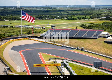 Austin, Etats Unis. August 2024. Illustration, Track während des Lone Star Star Le Mans 2024, 6. Runde der FIA Langstrecken-Weltmeisterschaft 2024, vom 30. August bis 1. September 2024 auf dem Circuit of the Americas in Austin, Texas, USA - Foto Julien Delfosse/DPPI Credit: DPPI Media/Alamy Live News Stockfoto