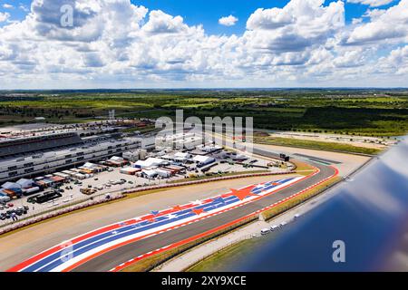 Austin, Etats Unis. August 2024. Illustration, Track während des Lone Star Star Le Mans 2024, 6. Runde der FIA Langstrecken-Weltmeisterschaft 2024, vom 30. August bis 1. September 2024 auf dem Circuit of the Americas in Austin, Texas, USA - Foto Julien Delfosse/DPPI Credit: DPPI Media/Alamy Live News Stockfoto