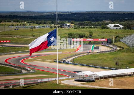 Austin, Etats Unis. August 2024. Illustration, Track während des Lone Star Star Le Mans 2024, 6. Runde der FIA Langstrecken-Weltmeisterschaft 2024, vom 30. August bis 1. September 2024 auf dem Circuit of the Americas in Austin, Texas, USA - Foto Julien Delfosse/DPPI Credit: DPPI Media/Alamy Live News Stockfoto